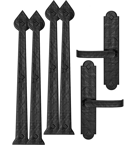 6 Piece Rustic Aspen Magnetic Garage Door Hardware Set by Cre8tive